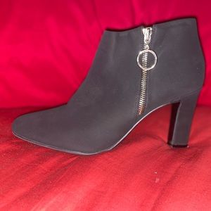 Impo black suede booties